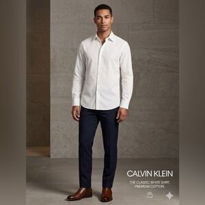 Calvin Klein Men's Classic White Shirt